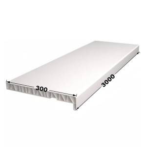 Подоконник ПВХ /белый/ 300х3000 STSR-1950