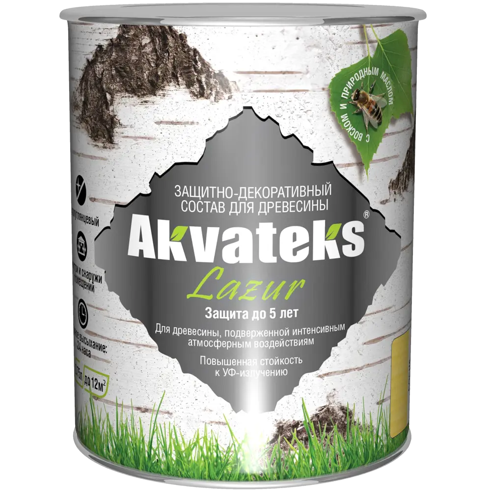 АКВАТЕКС Антисептик для дерева с защитой от УФ-лучей, цвет Сосна 0.75 л 82603240 STLM-0031248 - Вид №1
