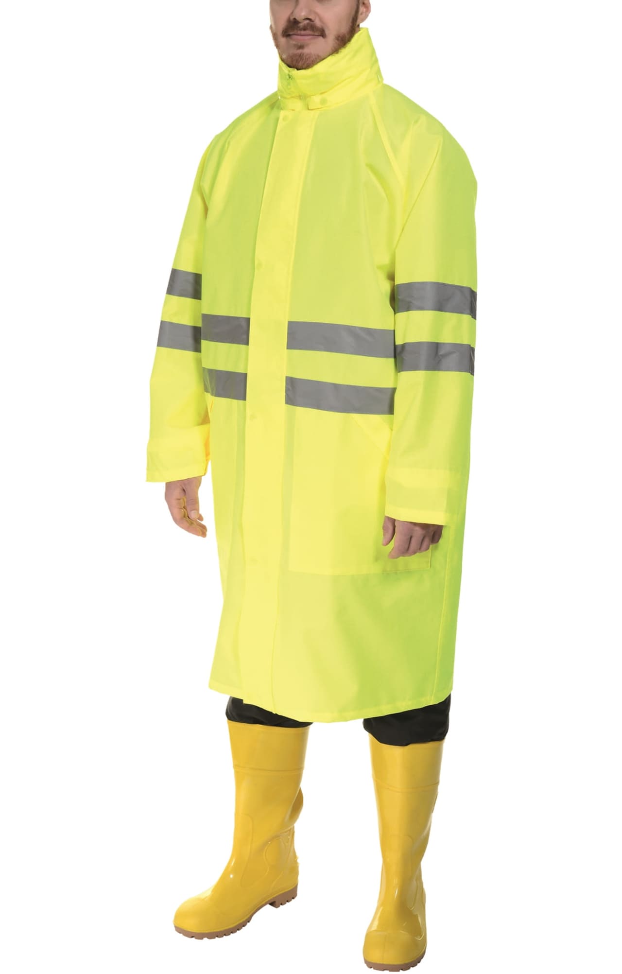 4957223 Плащ "Альбатрос Плюс" влагозащитный лимонный  Непромокаемая спецодежда  размер L  - Вид №2