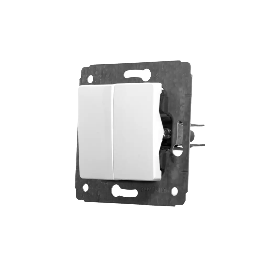 Выключатель встраиваемый Legrand Cariva 2 клавиши, цвет белый 11648187 STLM-2131397 - Вид №2