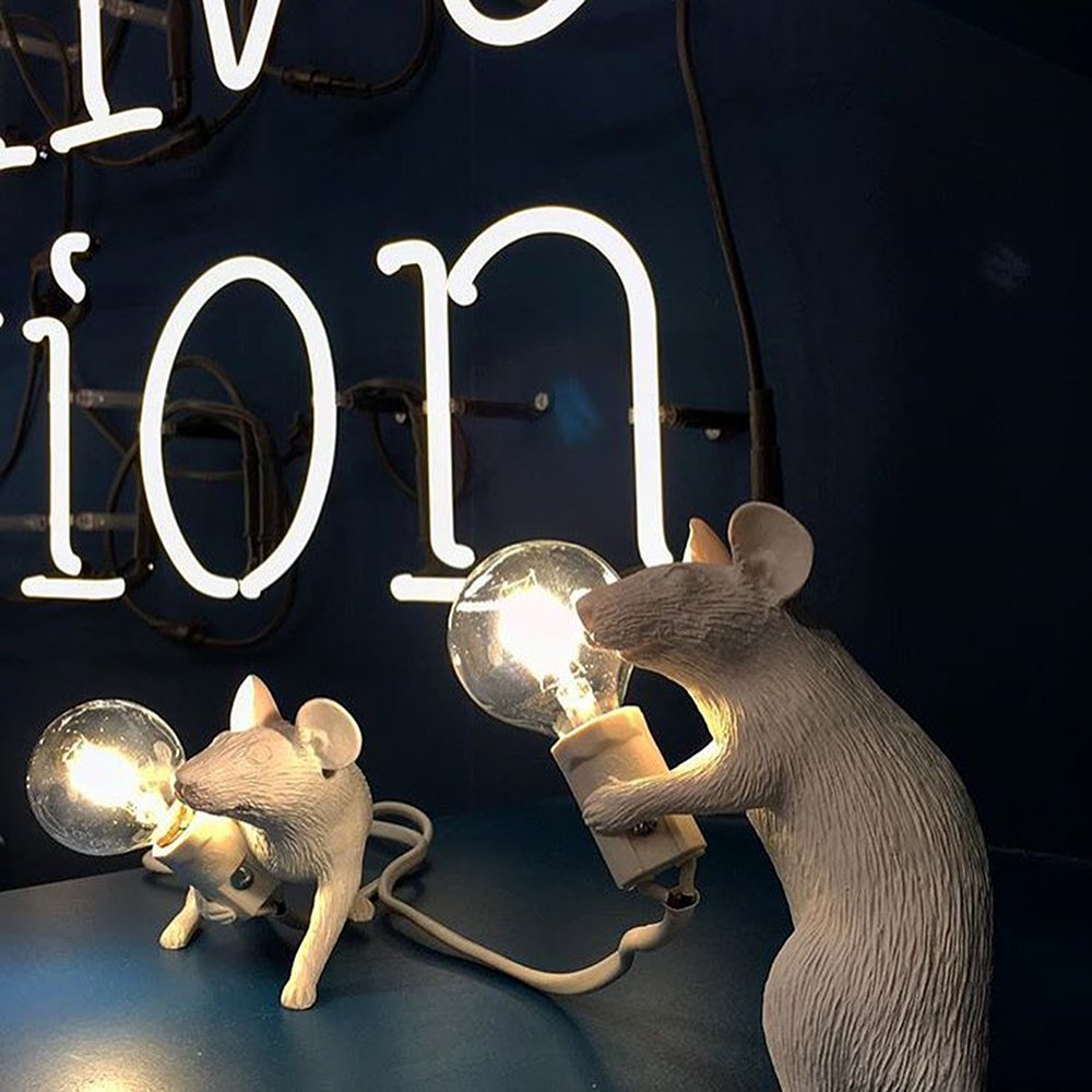 Настольная лампа 14884 от Seletti SELETTI ЖИВОТНЫЕ, МЫШЬ 244940 Белый  - Вид №7