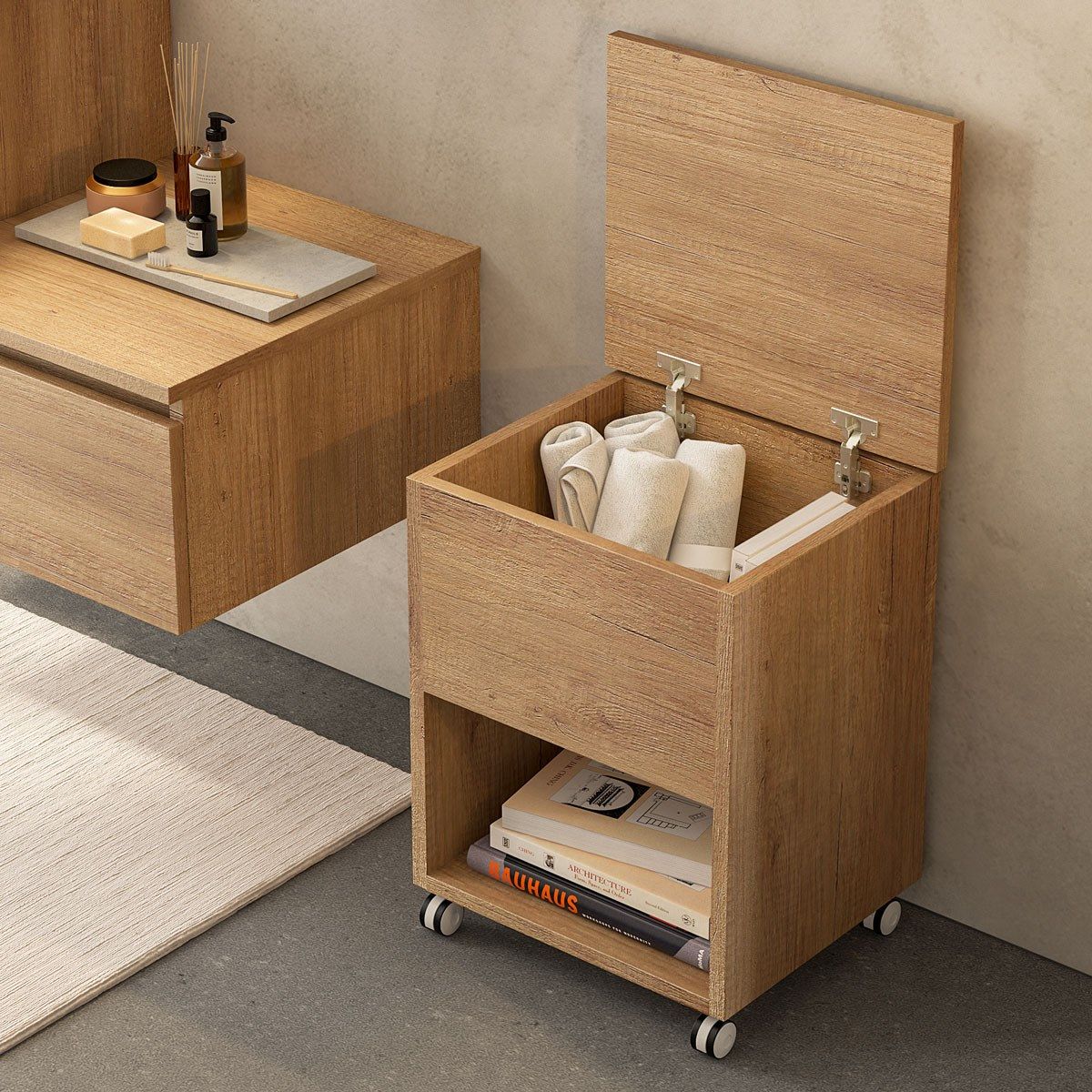 Деревянный секционный подвесной умывальник LEGNOBAGNO Urban Componible ARCH-00109820 - Вид №2