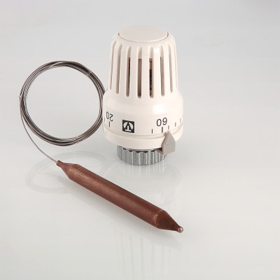 VT.3011.0.0 Термостатическая головка с выносным погружным датчиком Valtec 20–60 °С, 2 м  - Вид №1