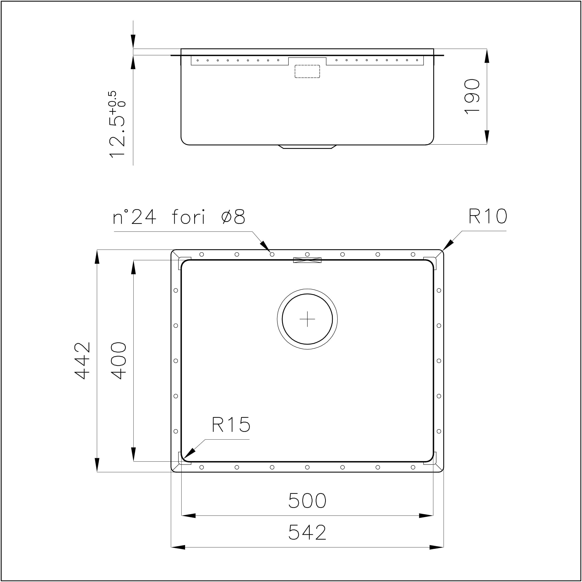 4155016 Раковина Phantom Edge Gun Metal - 4155016 Fosterspa  - Вид №1