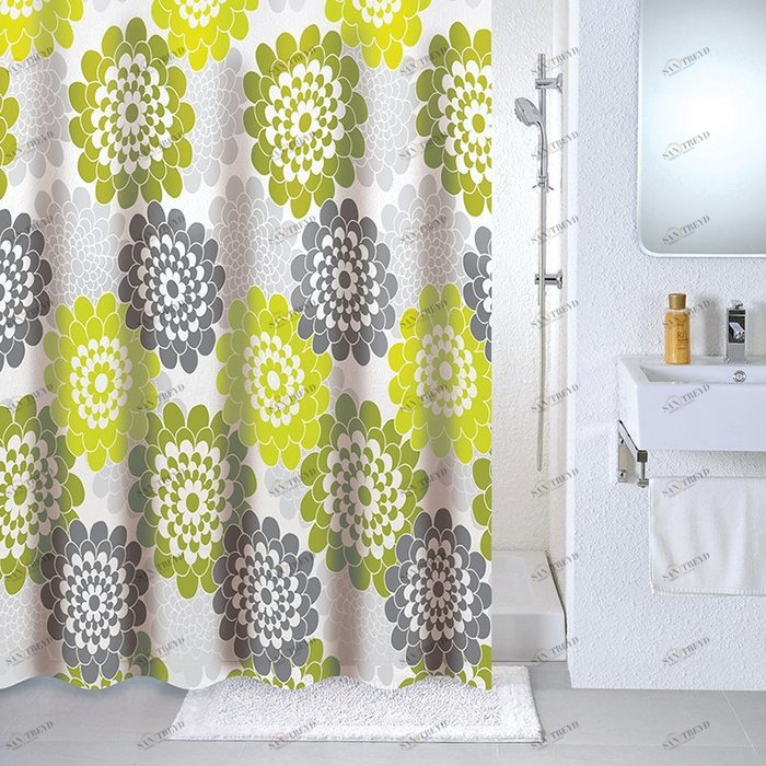 532V180M11 Milardo Flower lane Штора для ванной комнаты Flower lane Россия 