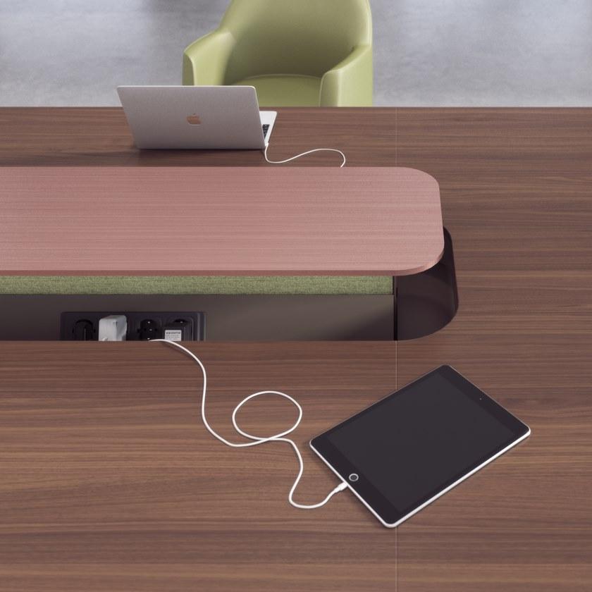 ESTEL GROUP Стол для переговоров с системой управления кабелями Grand more sun-id-1391384 - Вид №4