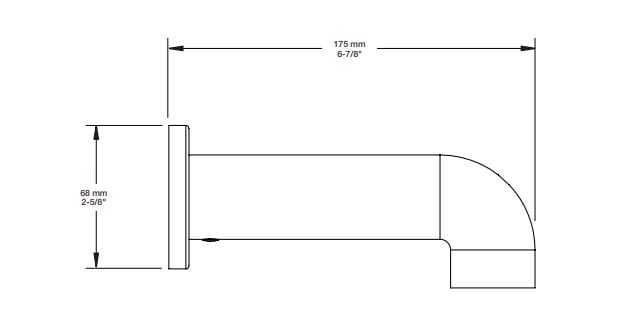 Набор термостатических встраиваемых ванн с ручным душем BARIL Sens B45 ARCH-00128400 - Вид №2