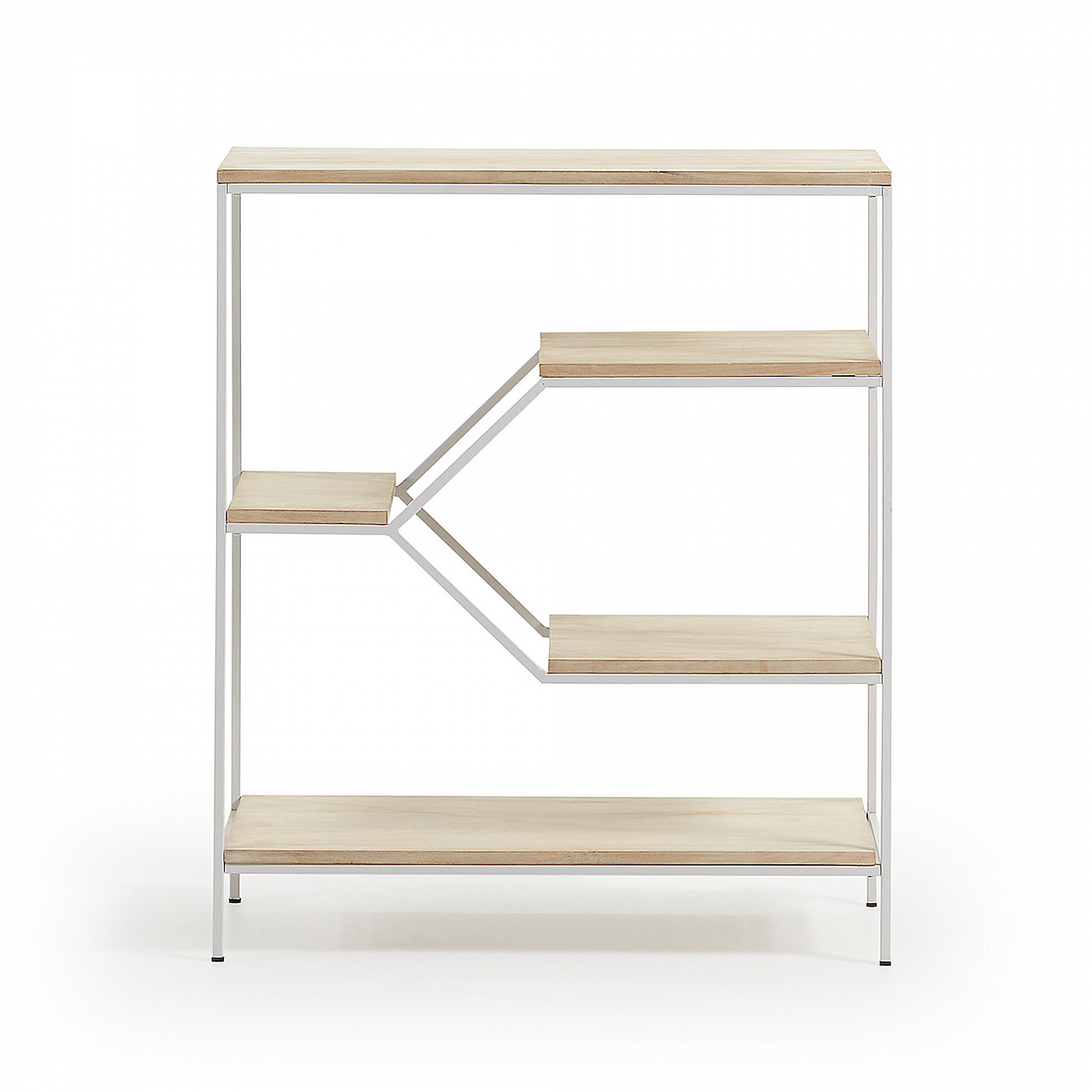 054384 Книжный стеллаж Pyke 80x93 белый La Forma Push 