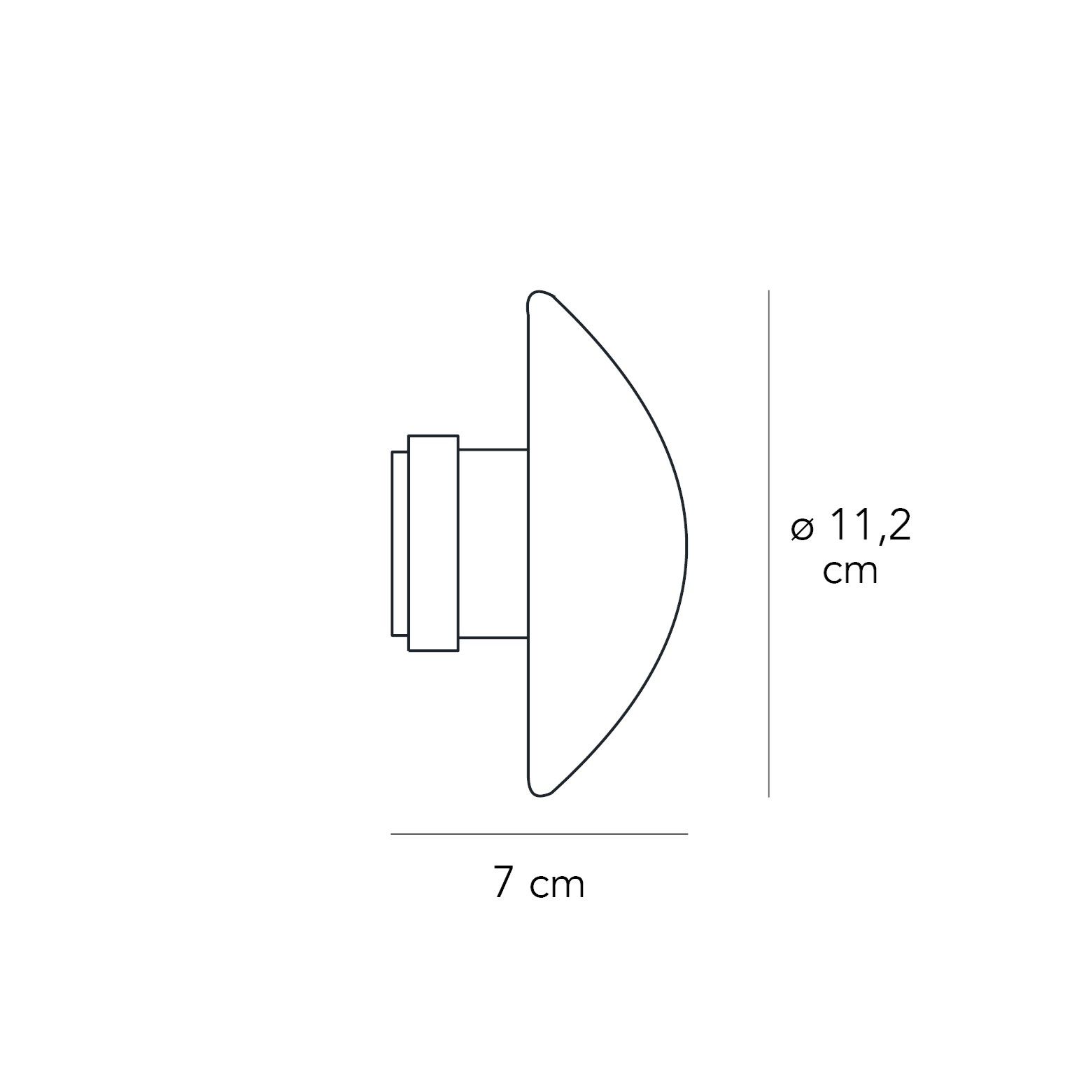 Настенный светильник из пескоструйного стекла In Stock FontanaArte ARCH-00107719 - Вид №2
