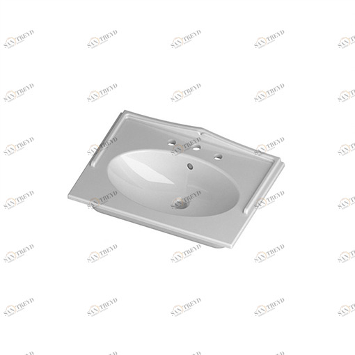 QV07151301 Накладная раковина под столешницу  овальная Disegno Ceramica 