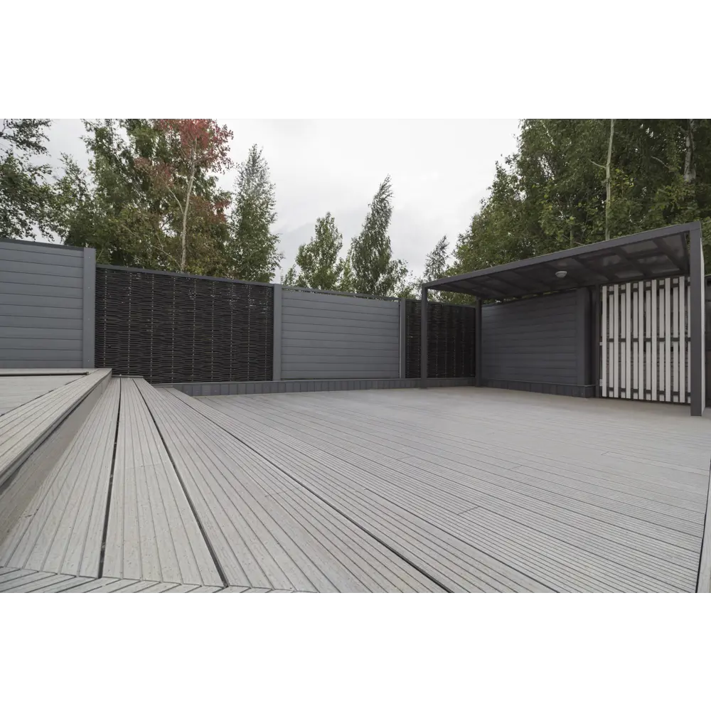 Террасная доска ДПК MultiDeck цвет Белый 3000x150x27 мм. Вельвет 0.45 м² 85473649 STLM-2177703 МУЛЬТИДЕК  - Вид №12