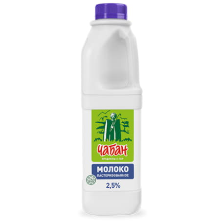 Молоко пастеризованное Чабан 2,5% 930 г БЗМЖ Santreyd 20756