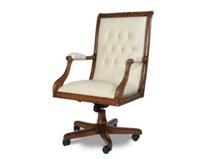 Тканевое регулируемое по высоте вращающееся офисное кресло