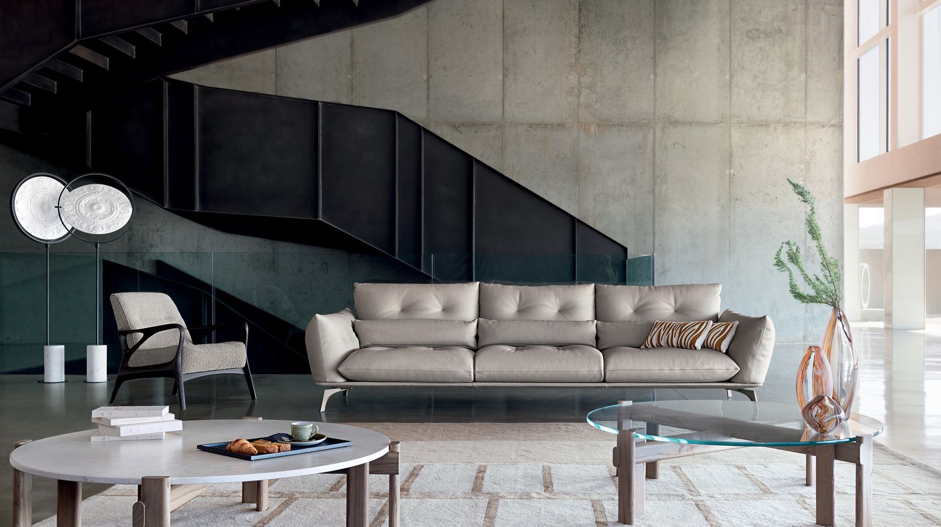 5-местный кожаный диван ROCHE BOBOIS RÉSIDENCE ARCH-00109885 - Вид №5