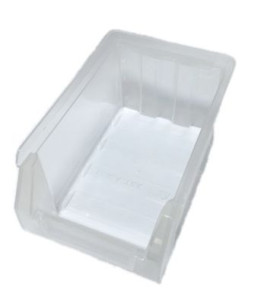 Lot-3-6 Лоток для инструментов (330х215х155) прозрачный Цветочная коллекция