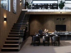 Siller Treppen Прямая консольная лестница из дерева Cubus