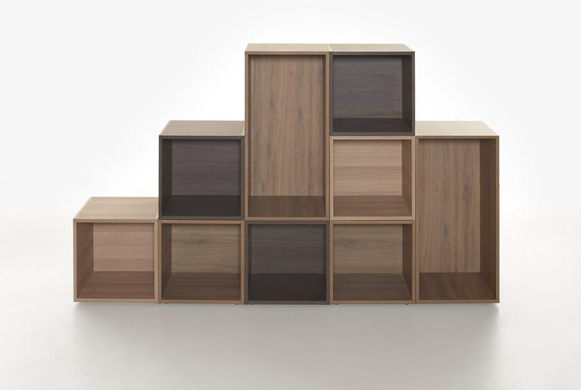 Manerba Модульный офисный книжный шкаф из дерева Open sun-id-1455503 - Вид №1
