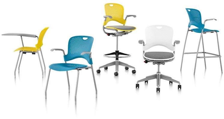 Herman Miller Офисный стул из нейлона® с 5 спицами и подлокотниками Caper sun-id-1413979 - Вид №7