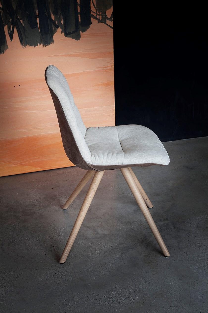 Tonon Стул из кожи или ткани с деревянной основой Step sun-id-1500960 - Вид №2