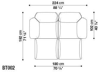 B&B Italia Outdoor Модульный тканевый диван Butterfly sun-id-1372696 - Вид №3