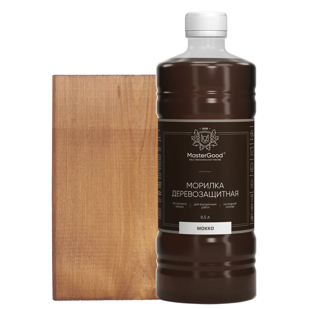 Морилка GOOD MASTER для дерева цвет мокко 0.5 л 88038577 STLM-0076611