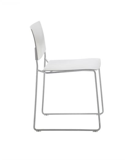 Andreu World Штабелируемый стул на салазках, технополимер, с открытой спинкой Sit Si1201 - Вид №8