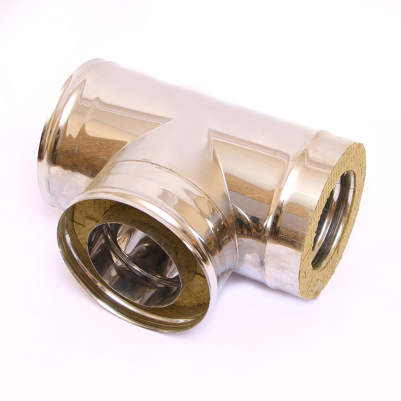 Сэндвич-тройник 90" Ferrum Ф180х280 нержавеющая сталь (430/0,5мм) FD11180N4FF - Вид №1