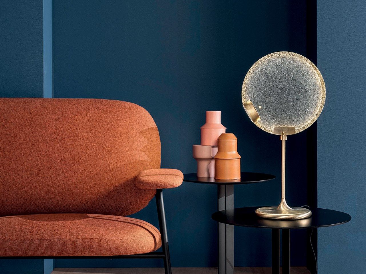 Стеклянная светодиодная настольная лампа Masiero Horo ARCH-00023368