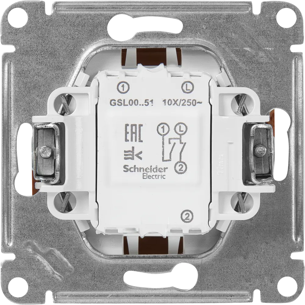 Выключатель встраиваемый Systeme Electric Glossa СХ5 2 клавиши цвет дуб 84730737 STLM-2147409 - Вид №2