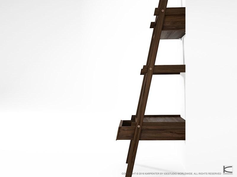 KARPENTER Открытая полка из орехового дерева с ящиками Simply city sun-id-1479411 - Вид №3