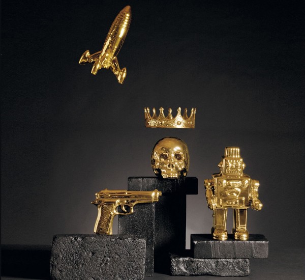 Статуэтка фарфоровая золотистая Memorabilia Gold My Robot SELETTI  00-3883221 Золото  - Вид №10