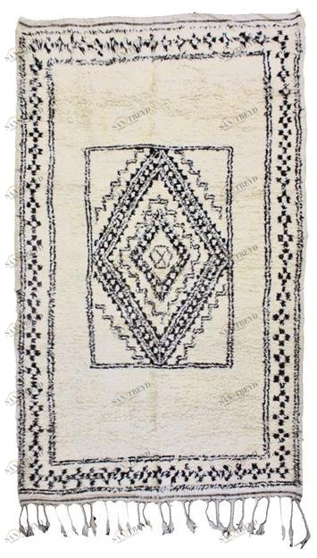 AFOLKI Прямоугольный шерстяной коврик с геометрическими мотивами Beni ourain Taa892be