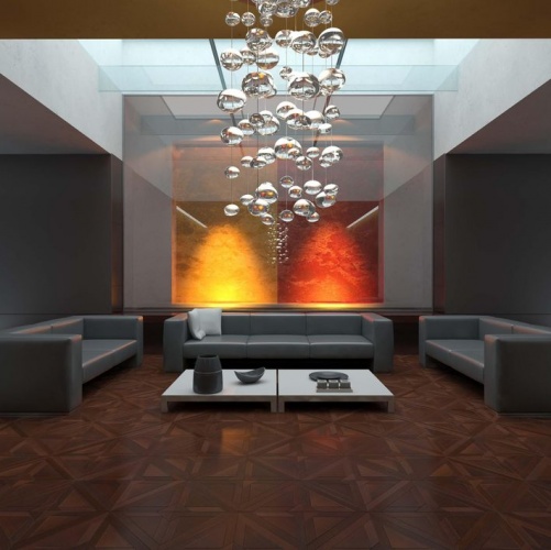 Модульный паркет Da Vinci Аристократ Термоясень Натур (Гладкая) 650х650 мм 2600600126 - Вид №1