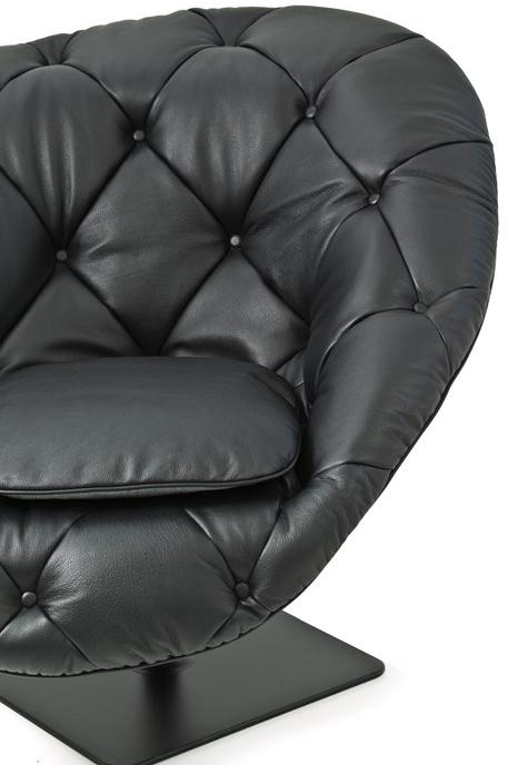 Moroso Стеганое вращающееся кожаное кресло Bohemian sun-id-1401726 - Вид №4