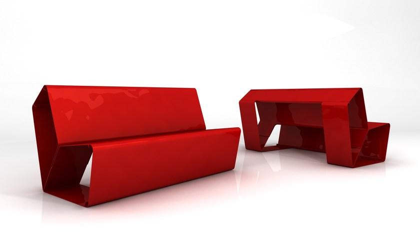 GARDA DESIGN Скамейка из листового металла sun-id-1454732 - Вид №5