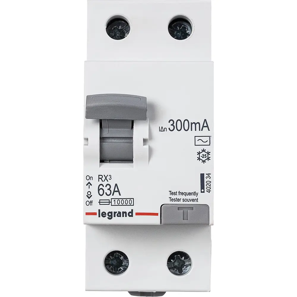 УЗО Legrand RX3 — защита сетей 63А с током утечки 300мА 16535134 STLM-1362605 - Вид №2
