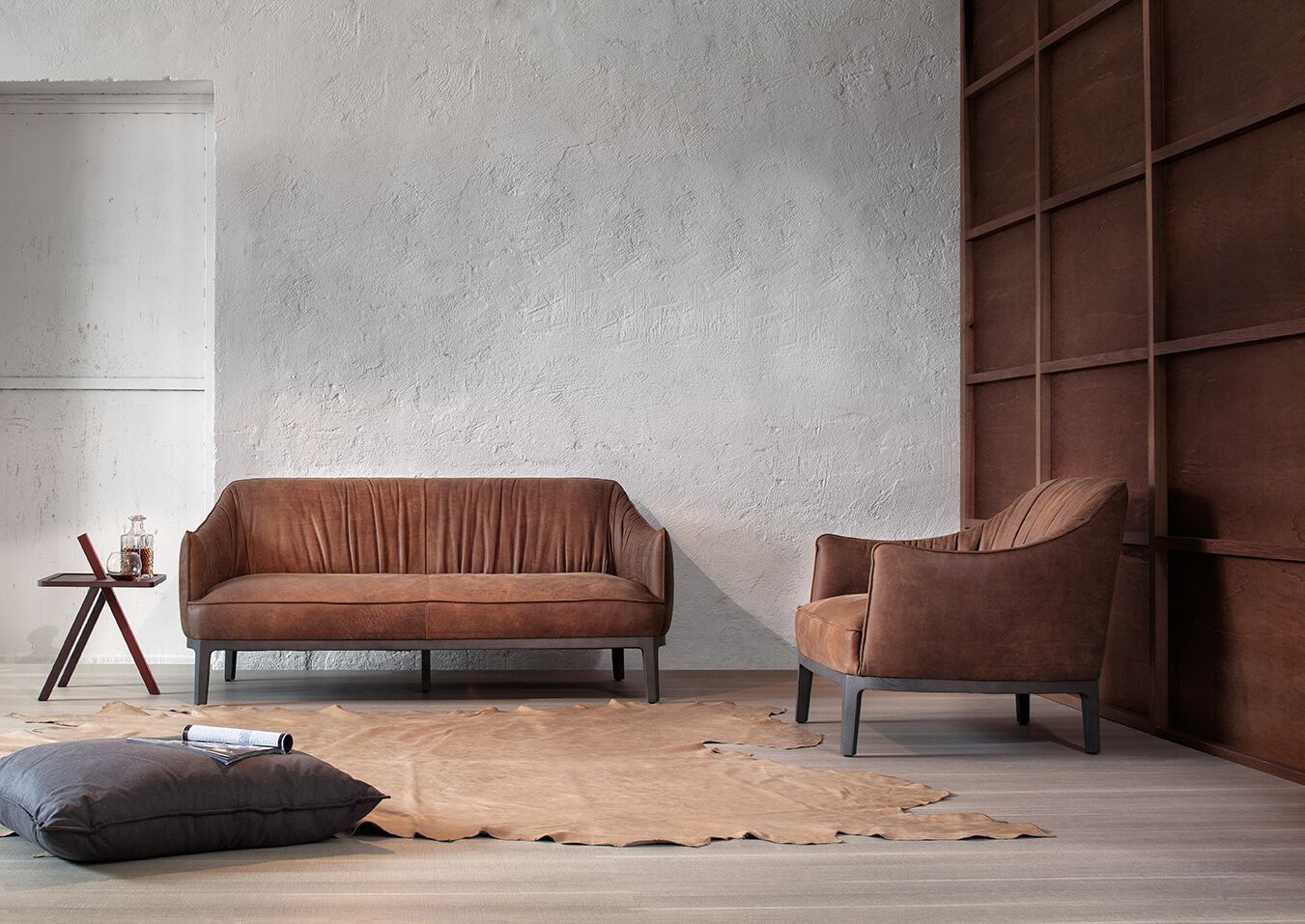 Кожаный диван Potocco ARCH-00109967