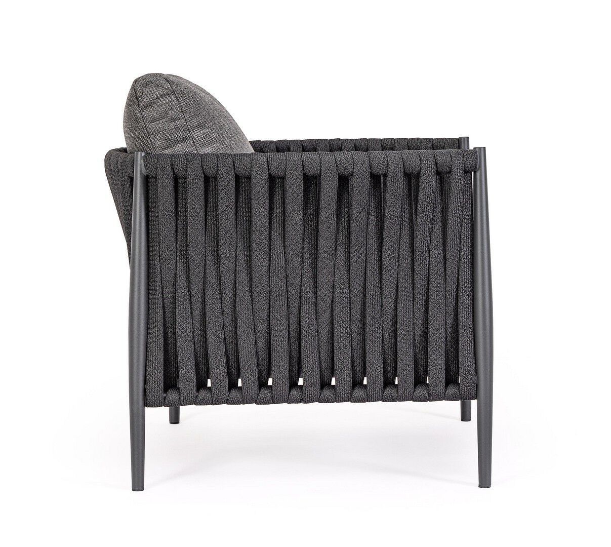 Веревочное и тканевое садовое кресло с подлокотниками BIZZOTTO Jacinta ARCH-00041239 - Вид №5