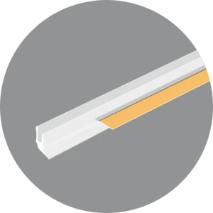 Профиль примыкающий оконный ПВХ 6x2400 мм