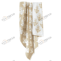 Плед MORGAN APERO ДИЗАЙНЕРСКИЕ, ОРНАМЕНТ 010372 Молочный;белый 