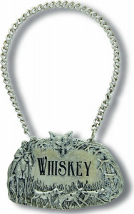 10648876 Vagabond House Декоративная табличка на цепочке для декантера Vagabond House Виски 4см, олово Олово