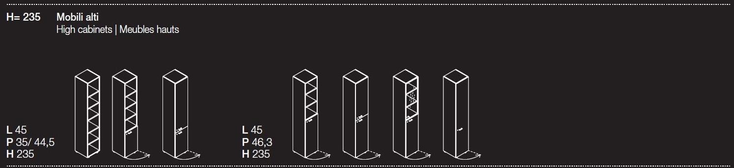 Las Mobili Высокий модульный офисный блок Contenitori universali evo sun-id-1480029 - Вид №11