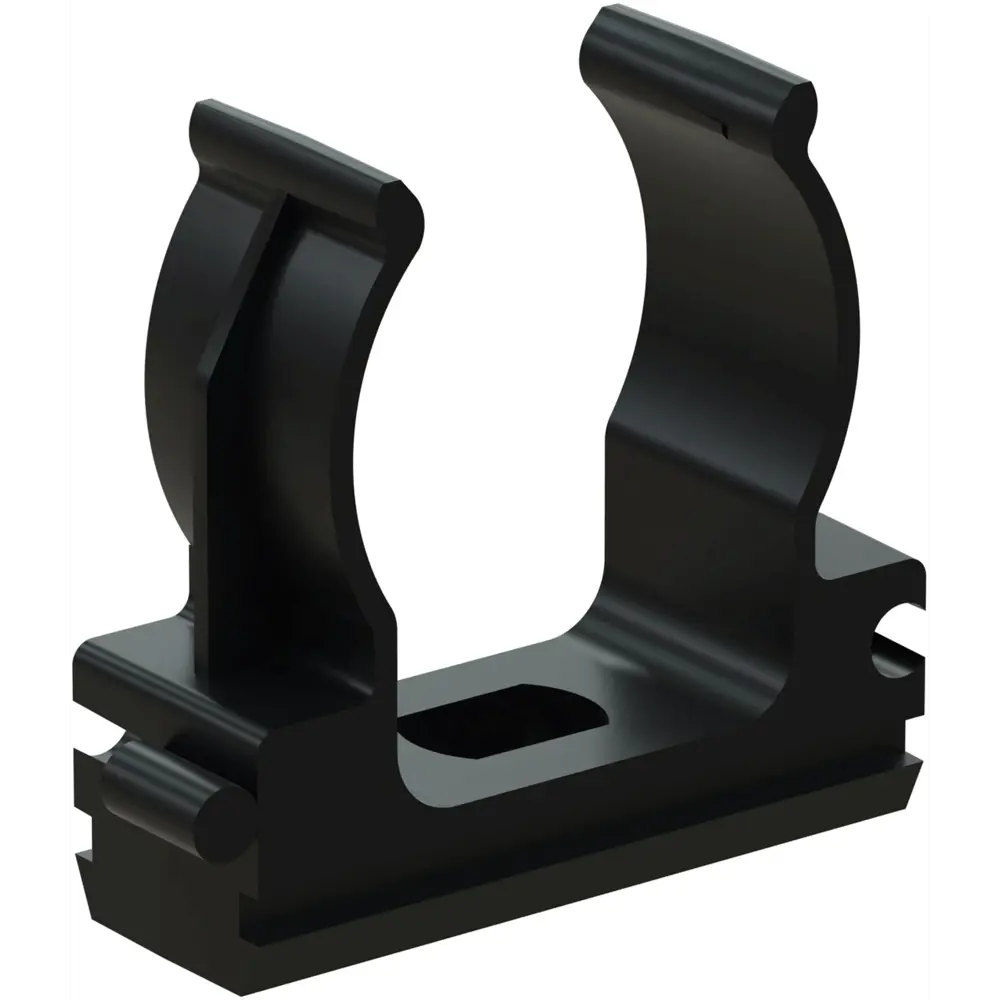 Клипса-держатель Экопласт для труб D25 мм (10 шт, черный) 84556428 STLM-1405932