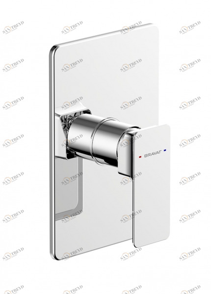 Встраиваемый смеситель 1-функц. PHILLIS PB856101CP-ENG bravat