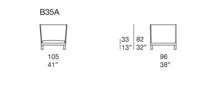 Садовое кресло Paola Lenti Wabi ARCH-00099854 - Вид №3