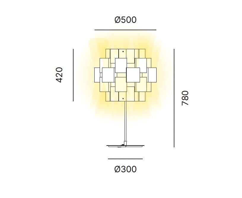 Ткань настольная лампа Quadrifoglio Group Design Lighting ARCH-00146327 - Вид №4