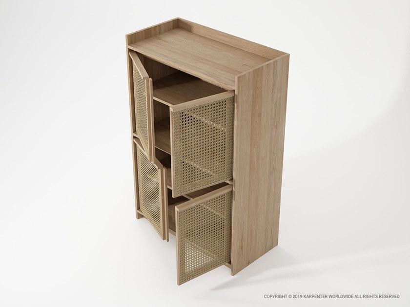 KARPENTER Комод из массива дерева и ротанга Roots sun-id-1422030 - Вид №3