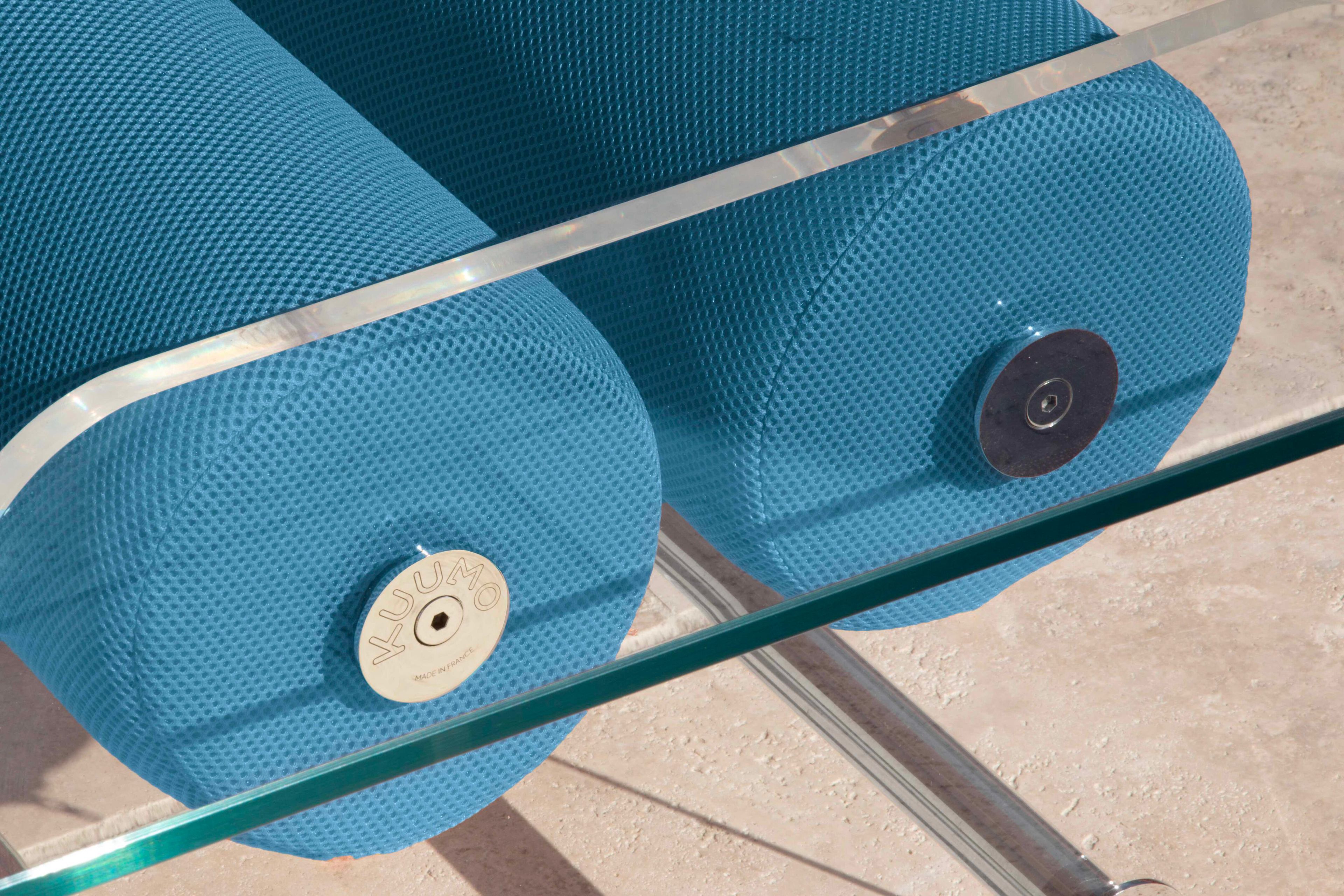 Квадратный стол из ПММА и стекла KUUMO COFFEE TABLE XL MW TURQUOISE BLUE ARCH-00092250 - Вид №2