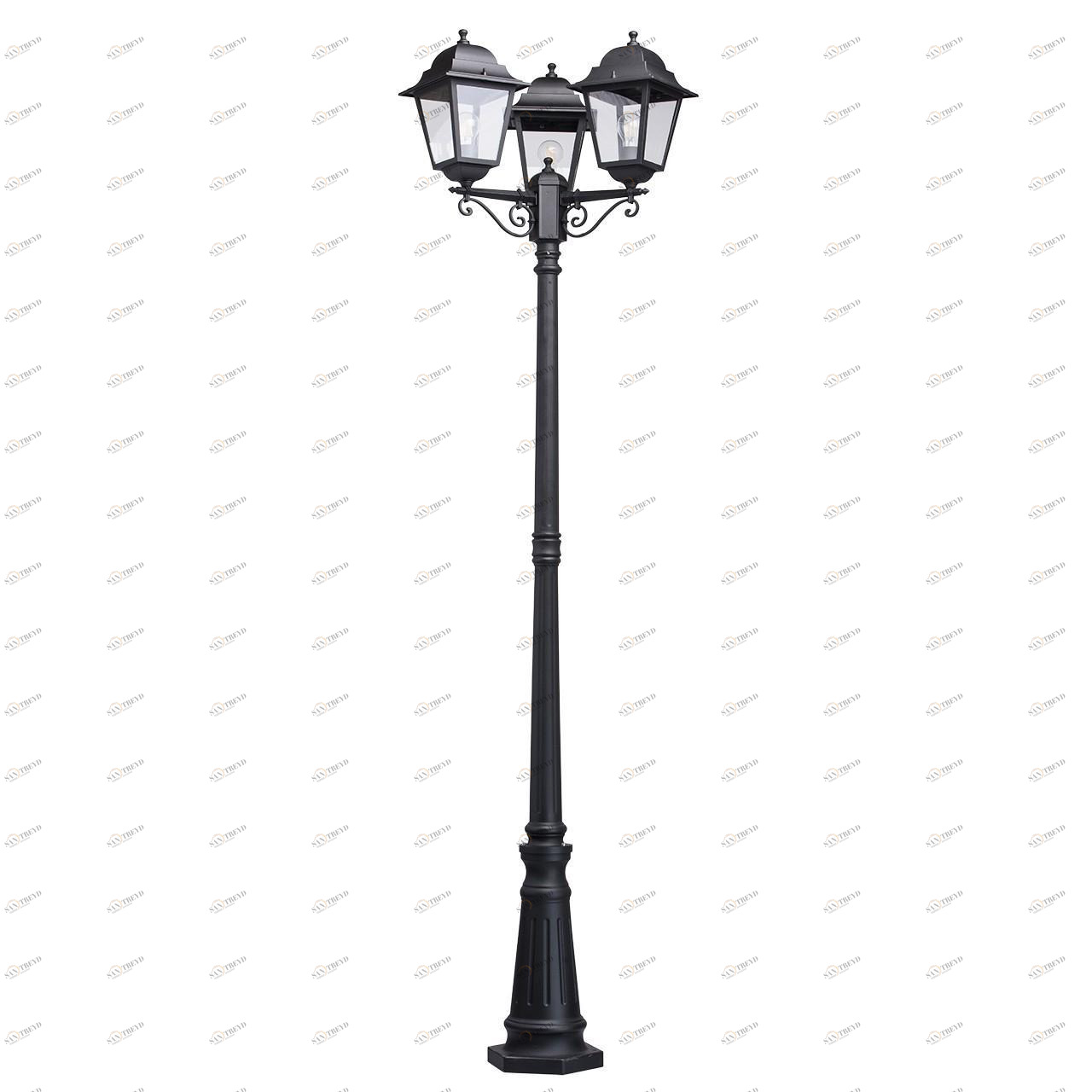 Садово-парковый светильник De Markt Глазго 2 815041203 DE MARKT ФОНАРЬ, ЭЛИТНЫЕ 268939 Черный 