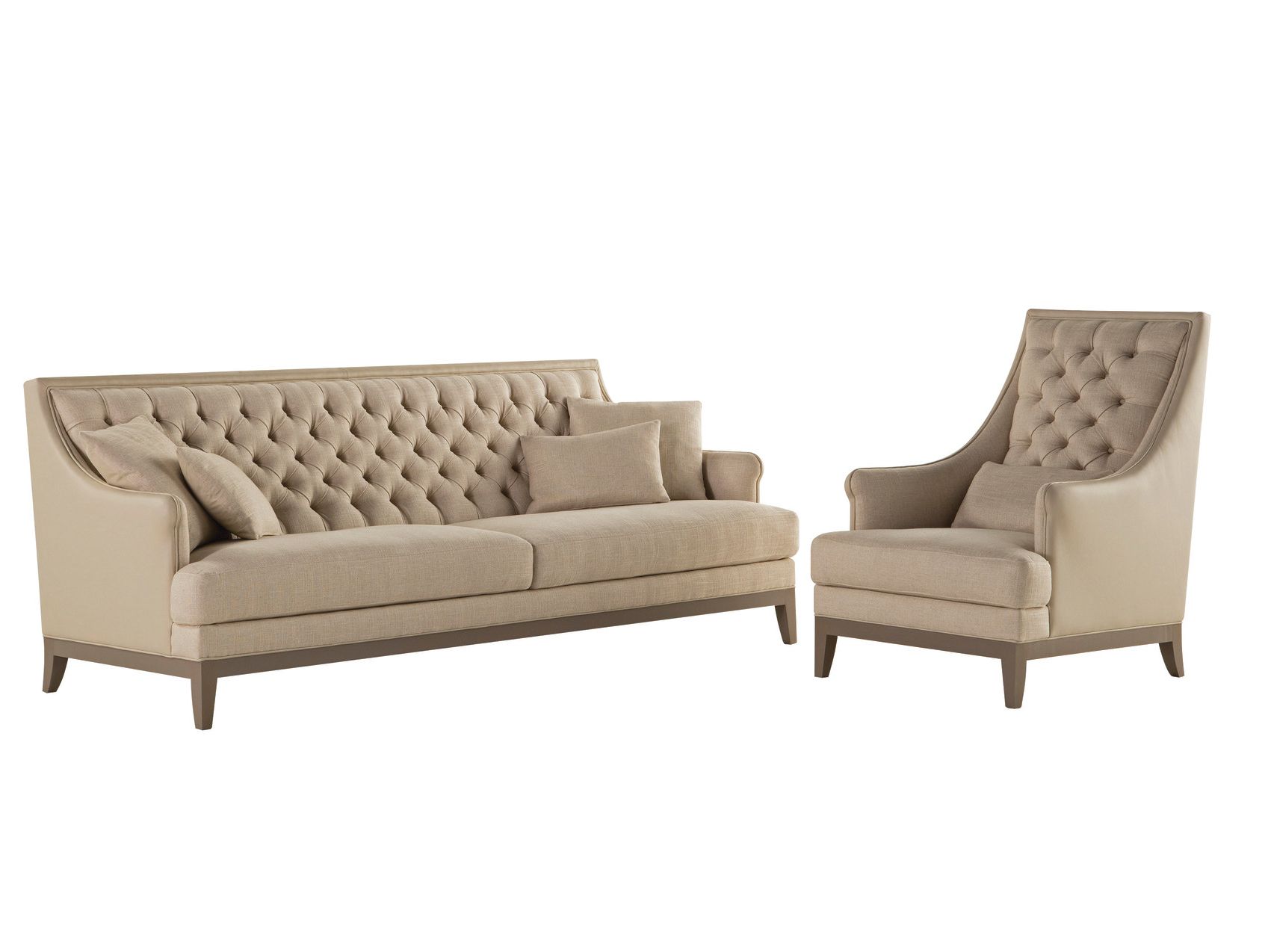 Кожаное кресло capitonné с подлокотниками с высокой спинкой ROCHE BOBOIS Epoq ARCH-00048834 - Вид №1